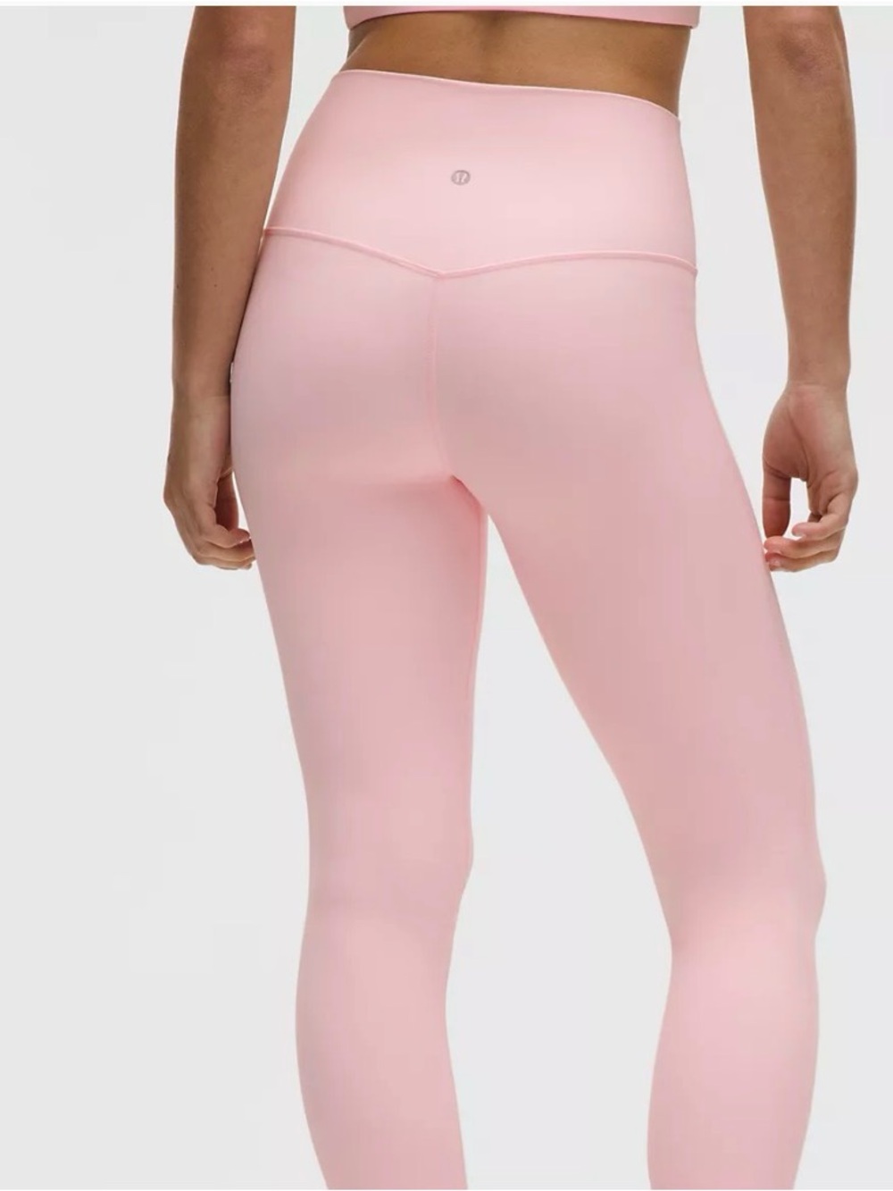Lululemon High-Rise Align Crop Leggings in Pink Pearl Size:8 Preowned